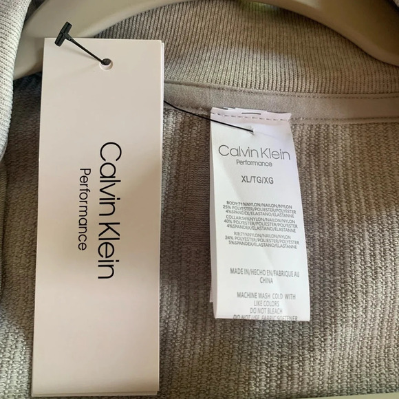 NWT Calvin Klein Performance Mock Neck Jacket - Picture 4 of 10